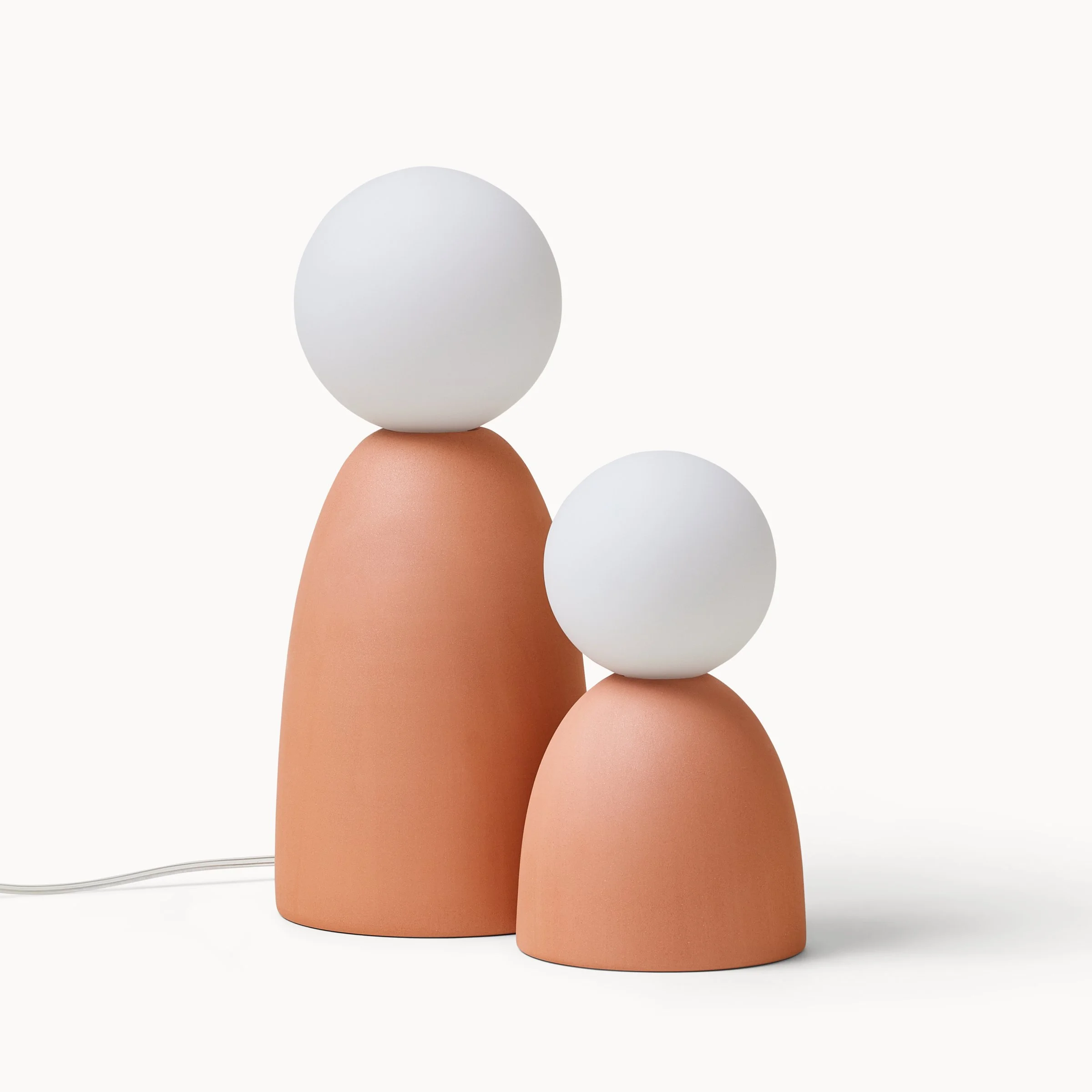 Terracotta Dune Table Lamps — Franca NYC